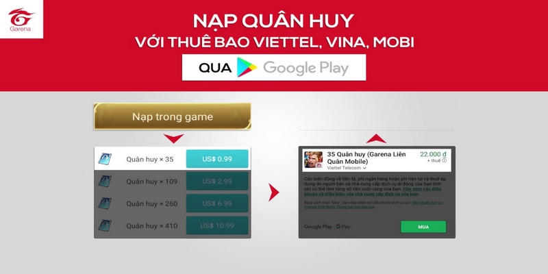 Hướng dẫn từng bước liên minh huyền thoại nạp thẻ